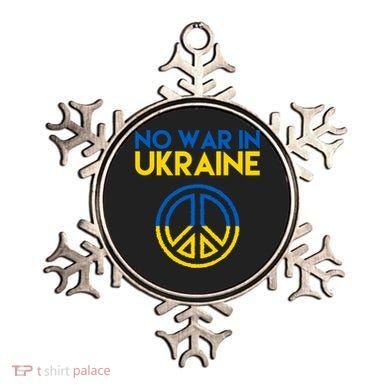 No War In Ukraine Peace Ornament