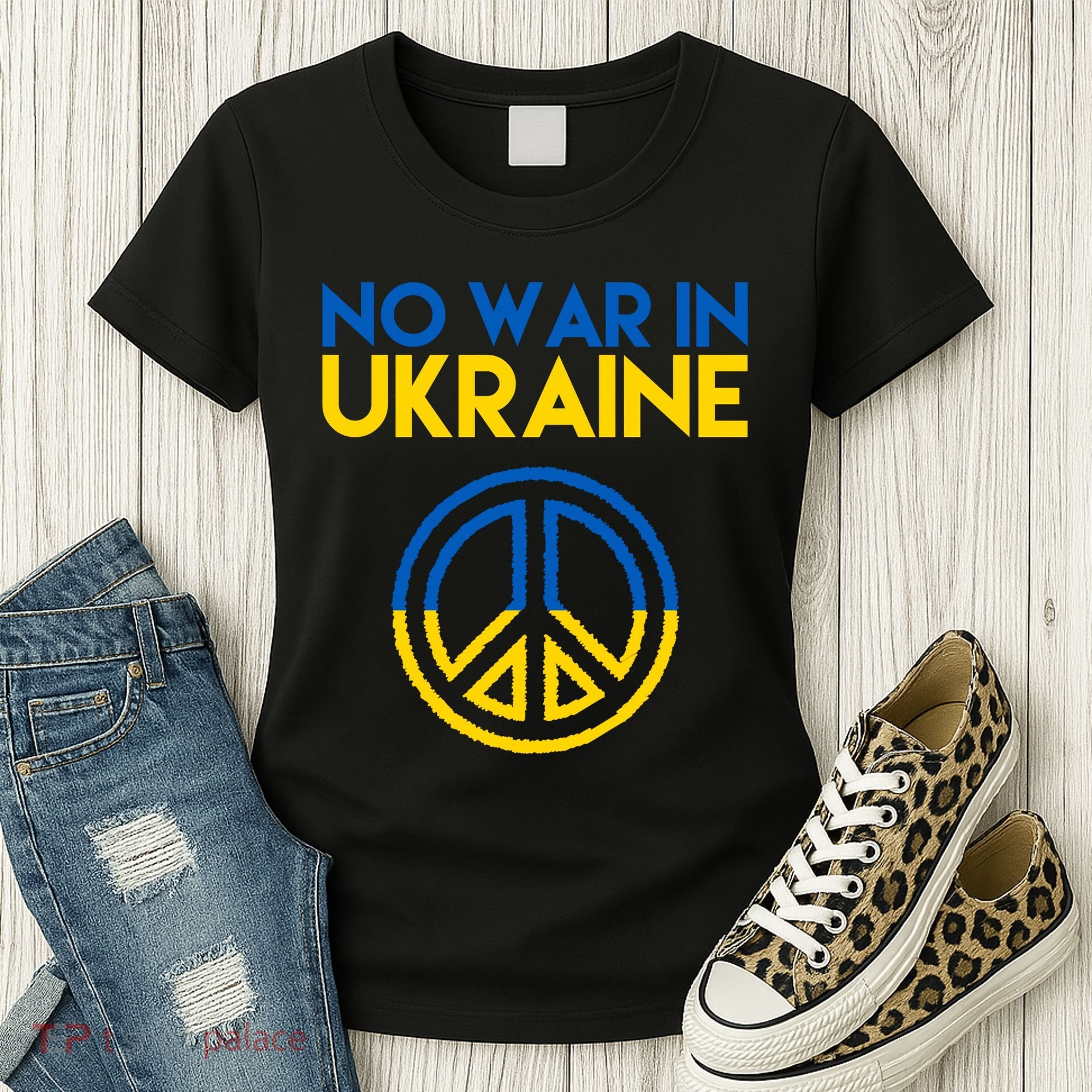 No War In Ukraine Peace Women's T-Shirt