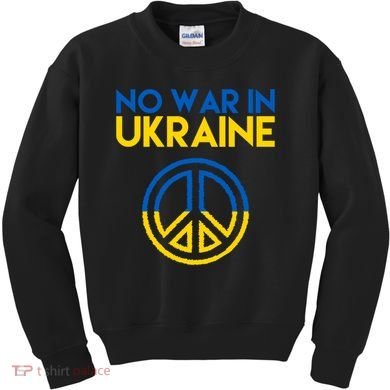No War In Ukraine Peace Kids Sweatshirt
