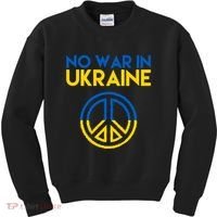 No War In Ukraine Peace Kids Sweatshirt thumb 0