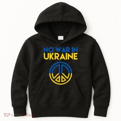 No War In Ukraine Peace Kids Hoodie