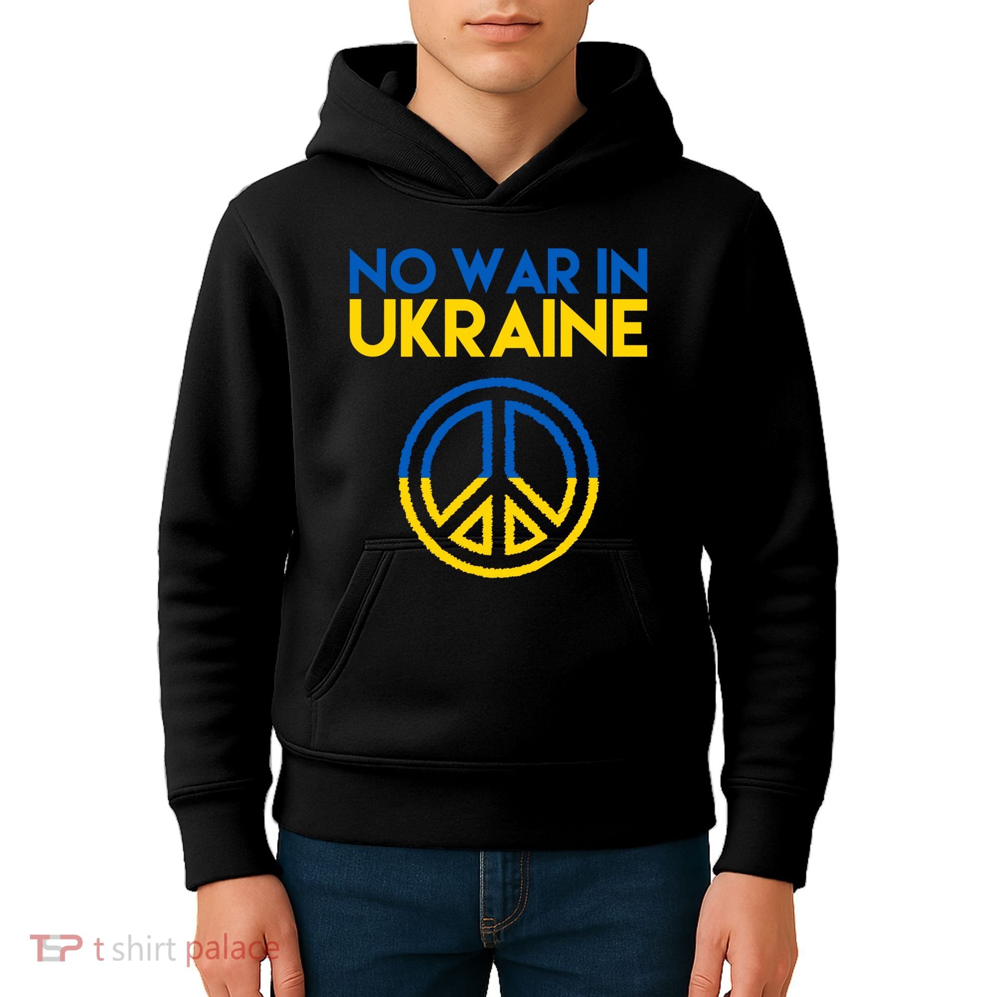 No War In Ukraine Peace Kids Hoodie