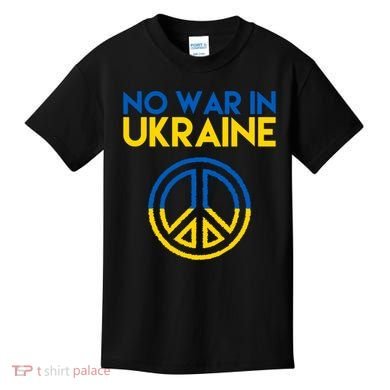 No War In Ukraine Peace Kids T-Shirt