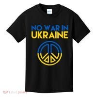 No War In Ukraine Peace Kids T-Shirt thumb 0