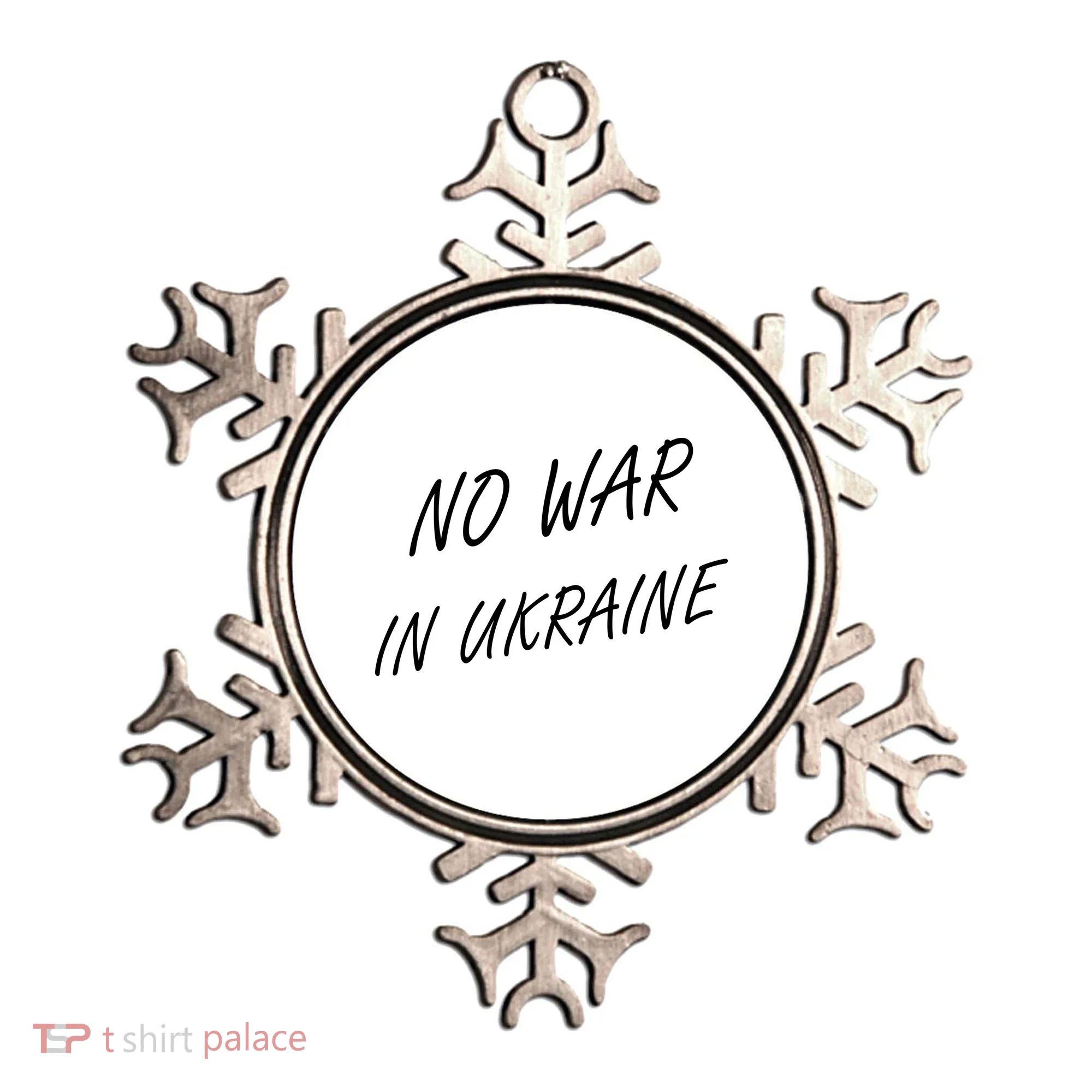 No War In Ukraine I Stand For Ukraine Ornament