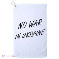 No War In Ukraine I Stand For Ukraine Golf Towel thumb 0