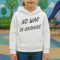 No War In Ukraine I Stand For Ukraine Kids Hoodie thumb 3