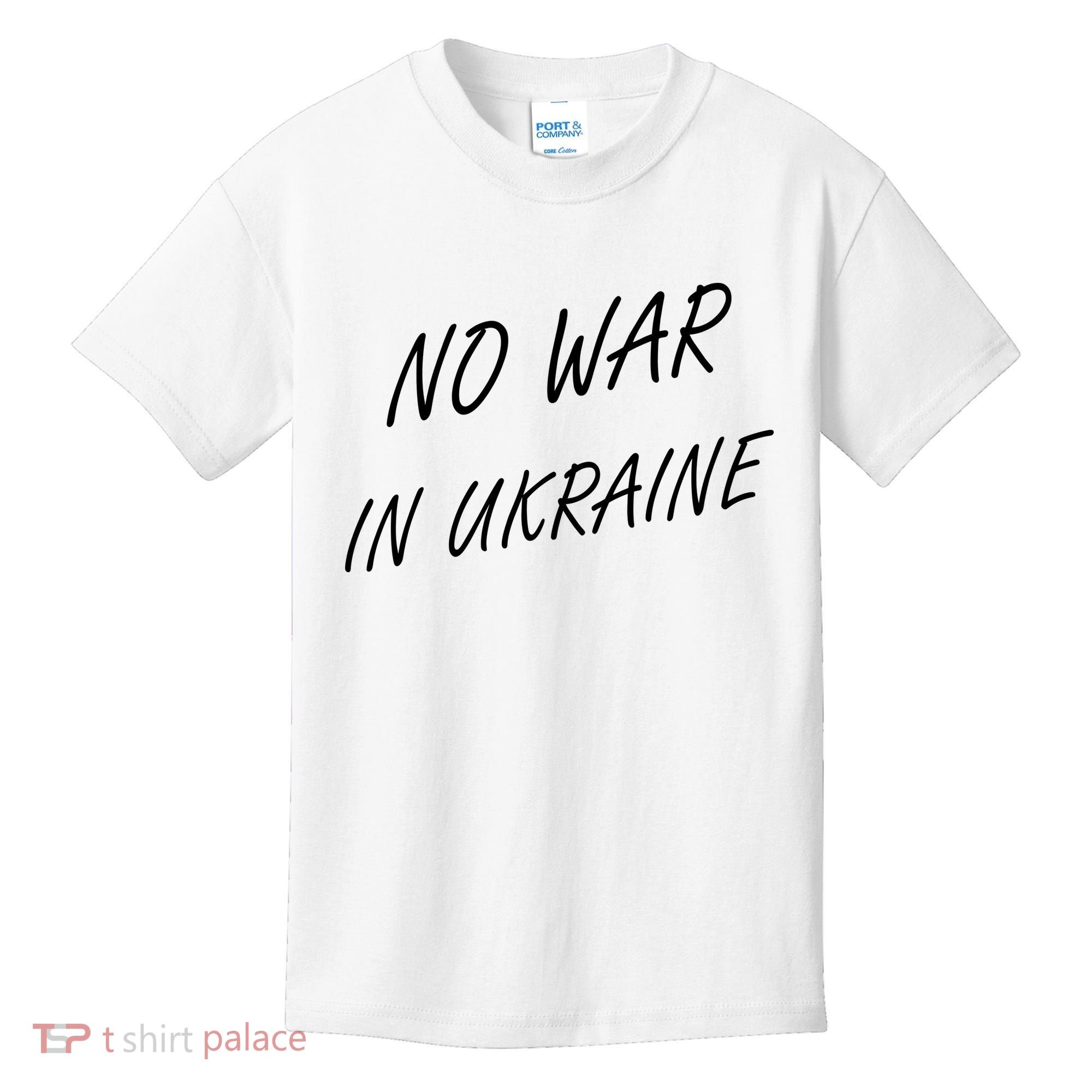No War In Ukraine I Stand For Ukraine Kids T-Shirt