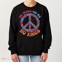 No Wars No Ice No Kings Boho Hippie Flower Peace Symbol Women's Sweatshirt thumb 0