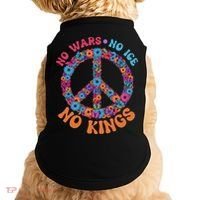 No Wars No Ice No Kings Boho Hippie Flower Peace Symbol Doggie Tank thumb 0