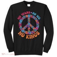 No Wars No Ice No Kings Boho Hippie Flower Peace Symbol Sweatshirt thumb 0