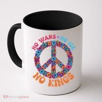 No Wars No Ice No Kings Boho Hippie Flower Peace Symbol Coffee Mug thumb 0