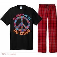 No Wars No Ice No Kings Boho Hippie Flower Peace Symbol Pajama Set thumb 0