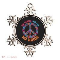 No Wars No Ice No Kings Boho Hippie Flower Peace Symbol Ornament thumb 0
