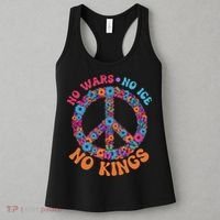 No Wars No Ice No Kings Boho Hippie Flower Peace Symbol Women's Tank Top thumb 3