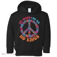 No Wars No Ice No Kings Boho Hippie Flower Peace Symbol Toddler Hoodie thumb 0