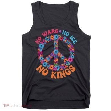 No Wars No Ice No Kings Boho Hippie Flower Peace Symbol Tank Top
