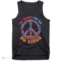 No Wars No Ice No Kings Boho Hippie Flower Peace Symbol Tank Top thumb 0