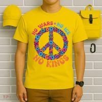 No Wars No Ice No Kings Boho Hippie Flower Peace Symbol T-Shirt thumb 6