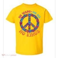 No Wars No Ice No Kings Boho Hippie Flower Peace Symbol Toddler T-Shirt thumb 0