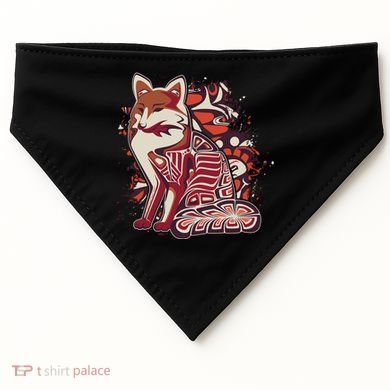North West Native American Fox Pattern USA-Made Doggie Bandana