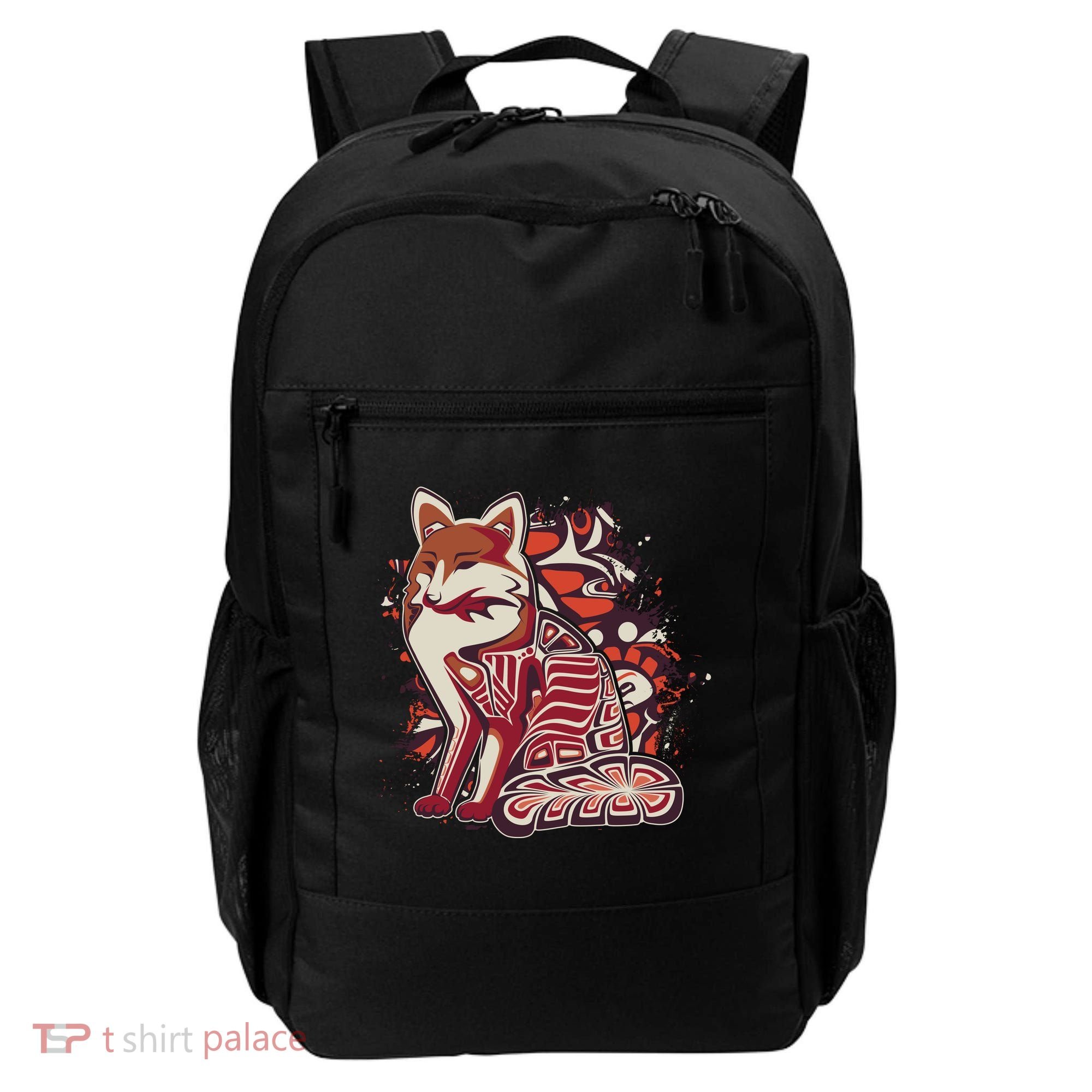 North West Native American Fox Pattern Backpack