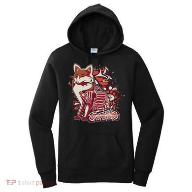 North West Native American Fox Pattern Women's Hoodie