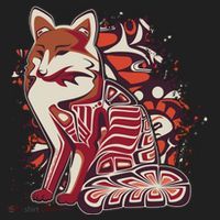 North West Native American Fox Pattern Hat thumb 2
