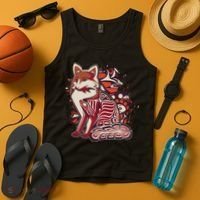 North West Native American Fox Pattern Tank Top thumb 4