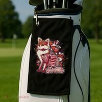 North West Native American Fox Pattern Golf Towel thumb 2