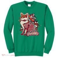 North West Native American Fox Pattern Sweatshirt thumb 0