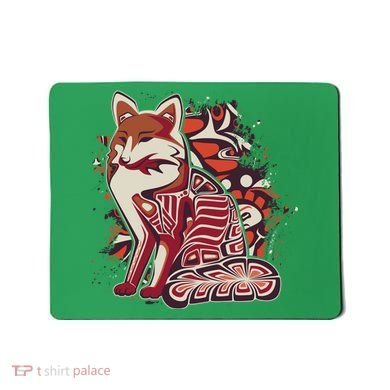 North West Native American Fox Pattern Mousepad