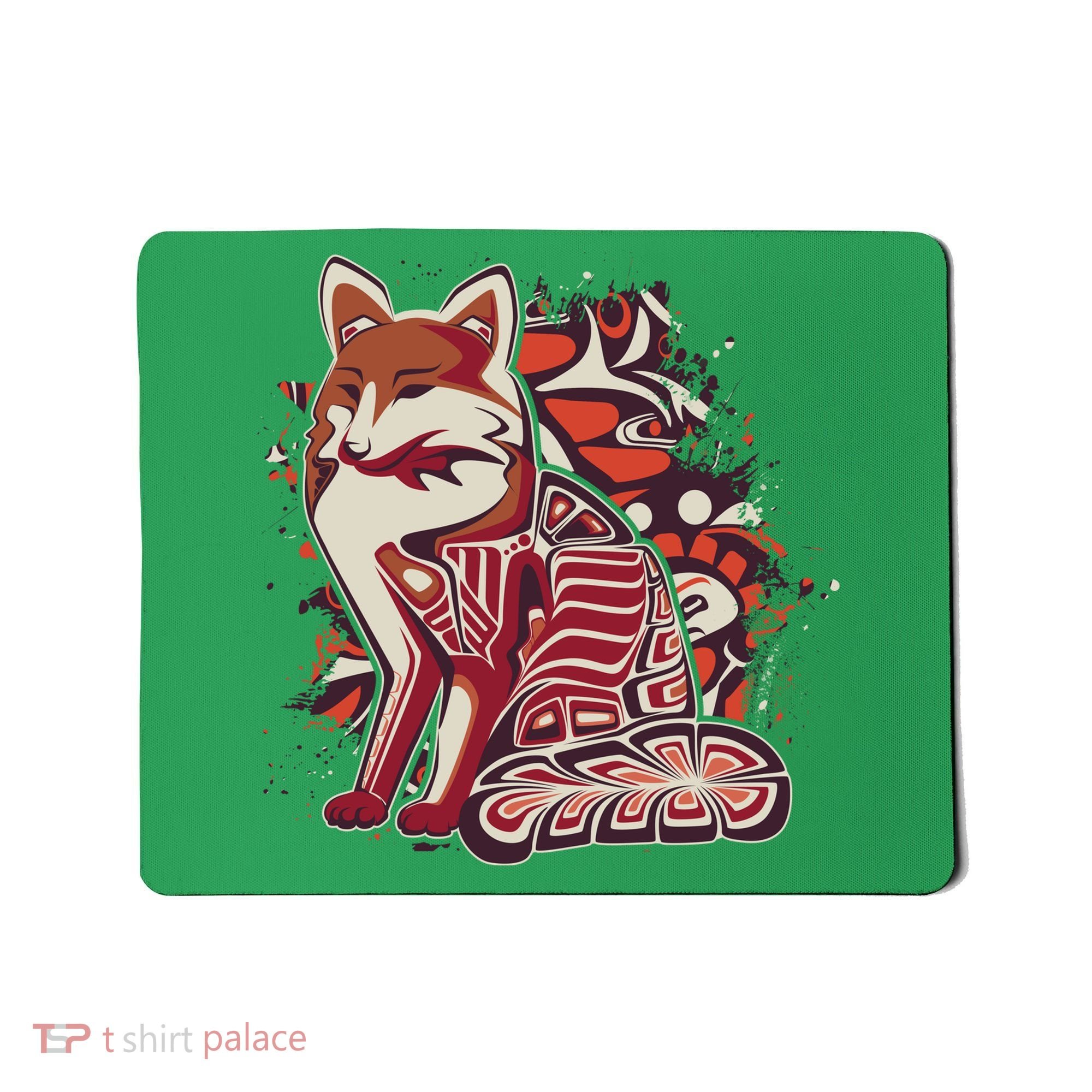 North West Native American Fox Pattern Mousepad
