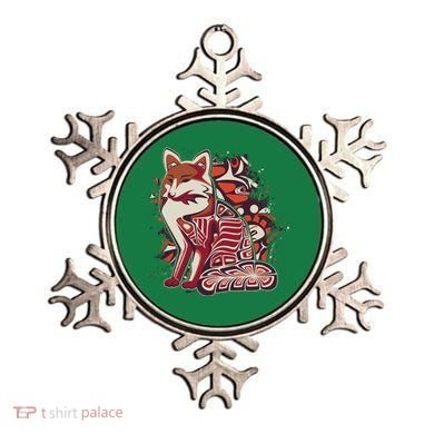 North West Native American Fox Pattern Ornament