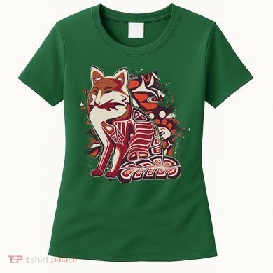 North West Native American Fox Pattern Women's T-Shirt