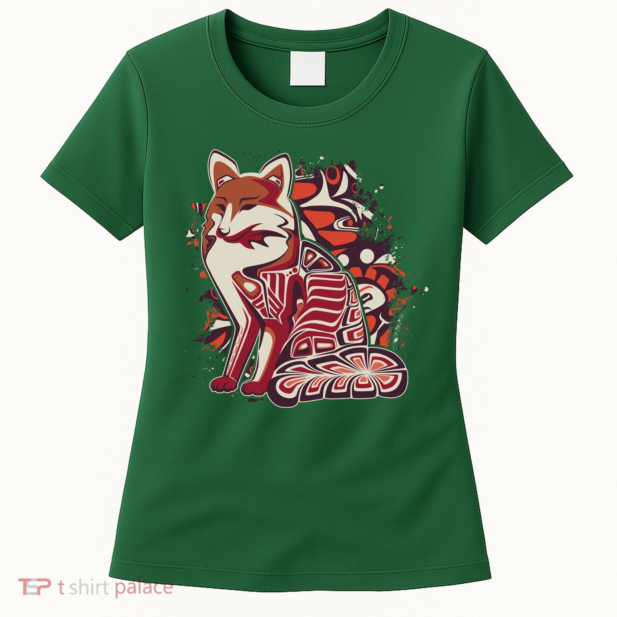 North West Native American Fox Pattern Women's T-Shirt