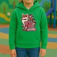 North West Native American Fox Pattern Kids Hoodie thumb 3