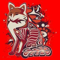 North West Native American Fox Pattern Santa Hat thumb 1