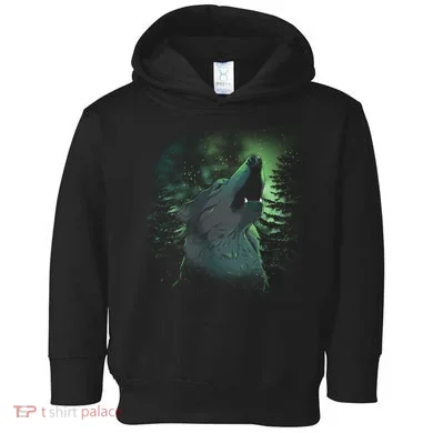 Night Wolf Toddler Hoodie