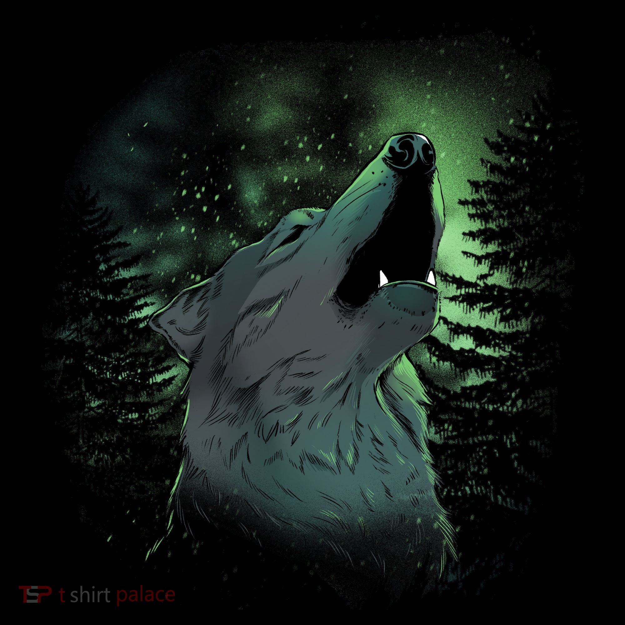 Night Wolf Toddler Hoodie
