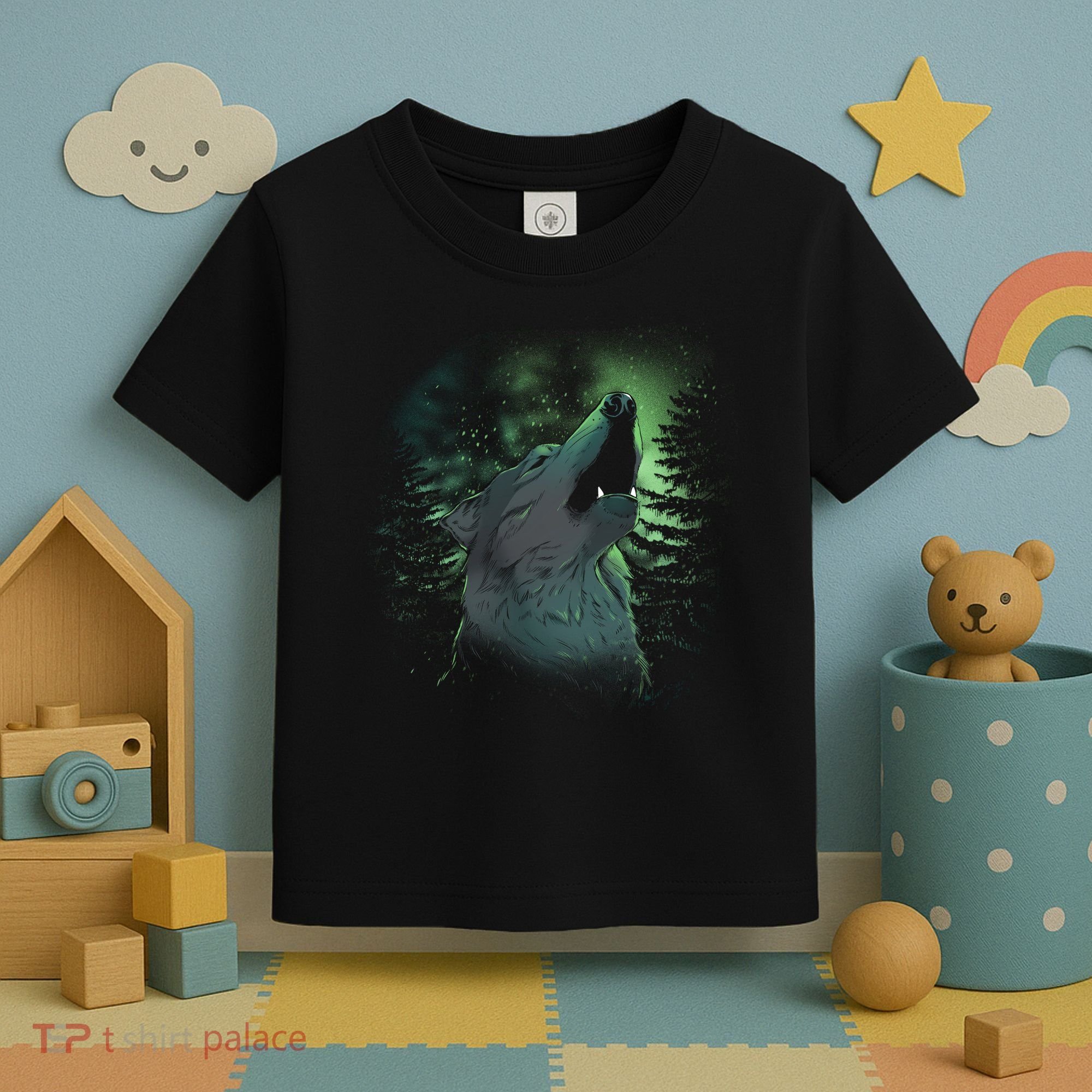 Night Wolf Toddler T-Shirt
