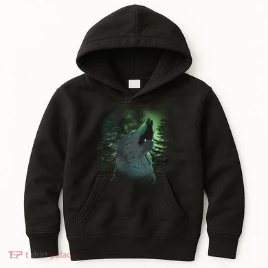 Night Wolf Kids Hoodie