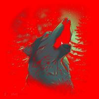 Night Wolf Santa Hat thumb 1