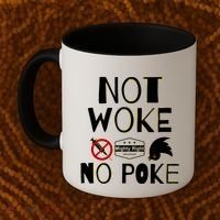 Not Woke, No Poke Coffee Mug thumb 2