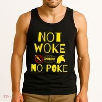 Not Woke, No Poke Tank Top thumb 3