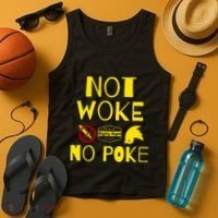 Not Woke, No Poke Tank Top thumb 4