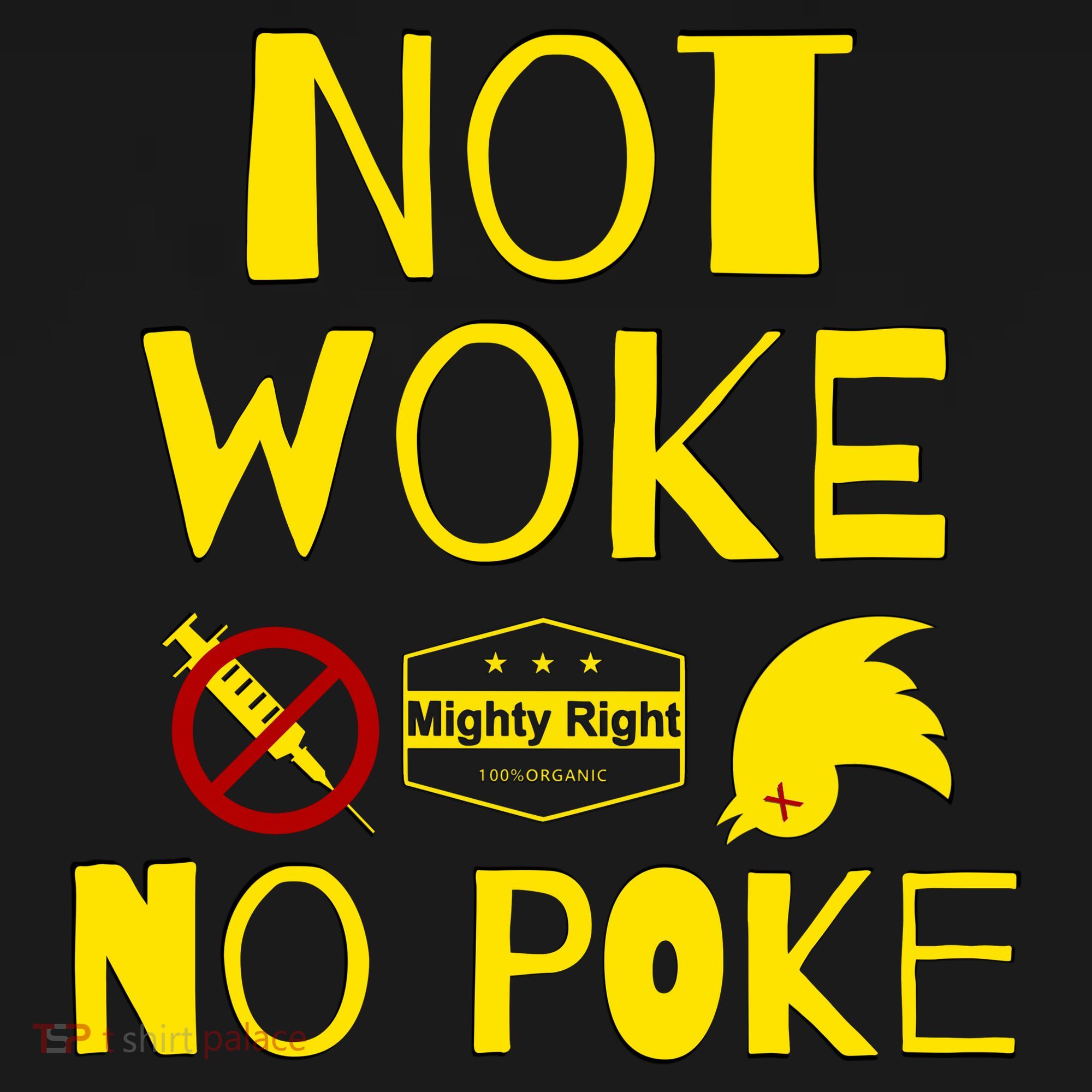 Not Woke, No Poke Tank Top