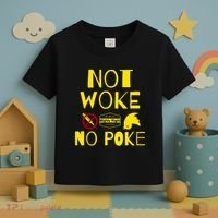 Not Woke, No Poke Toddler T-Shirt thumb 3
