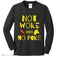 Not Woke, No Poke Kids Long Sleeve Shirt thumb 0