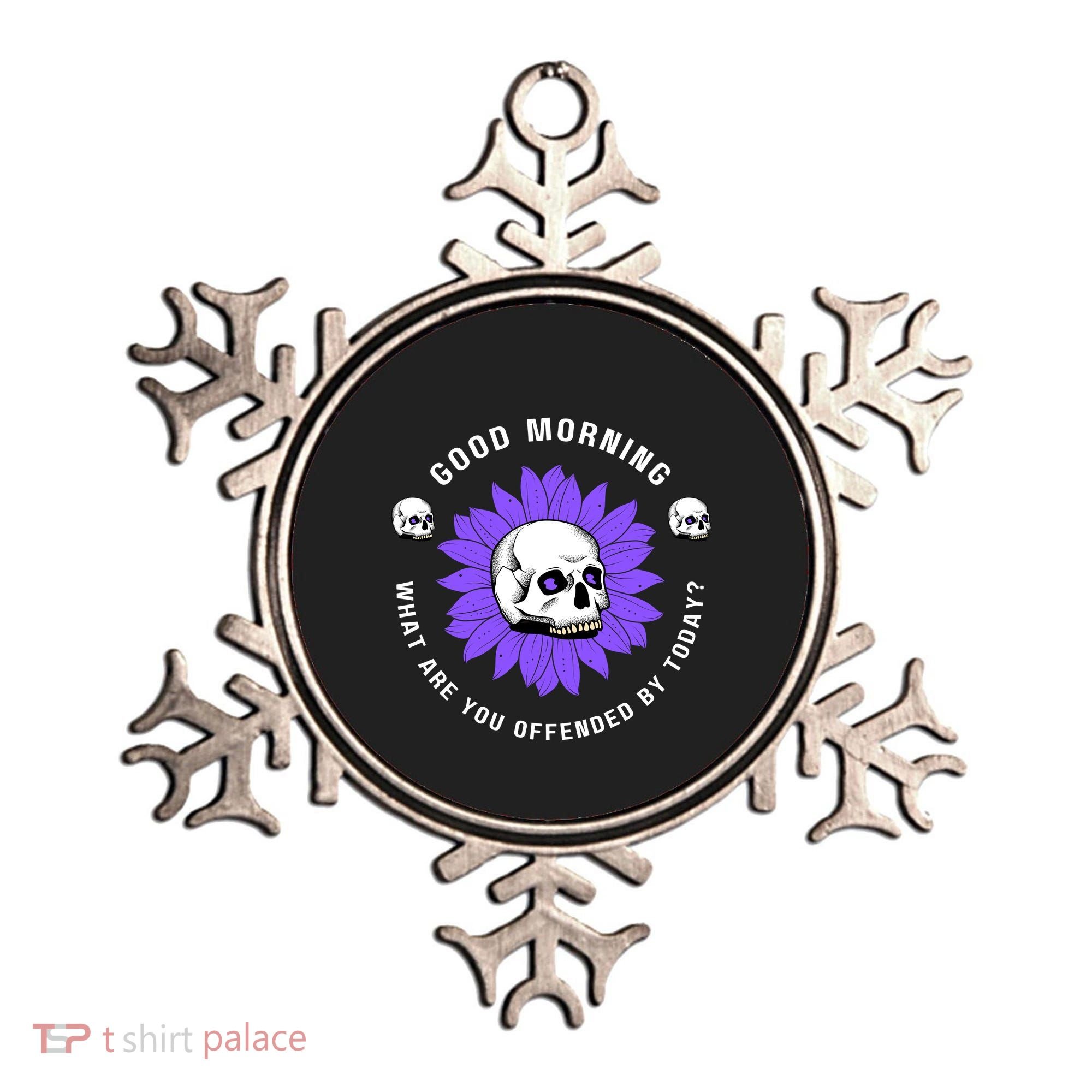 Not Woke Politically Incorrect MAGA Conservative Good Morning Snowflakes Ornament